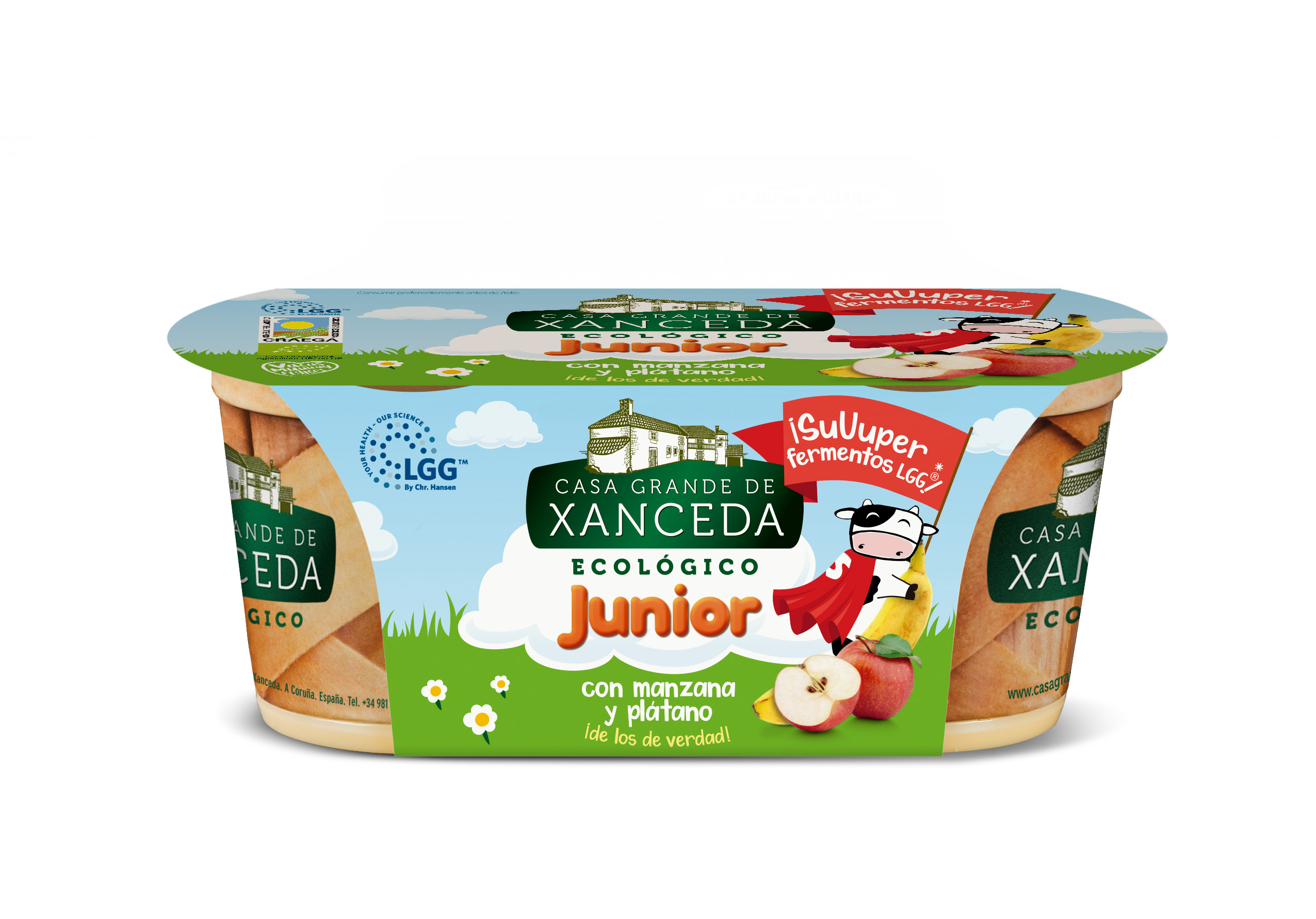 Junior Ecológico con Manzana y Plátano ¡de los de verdad! y con suUuperfermentos